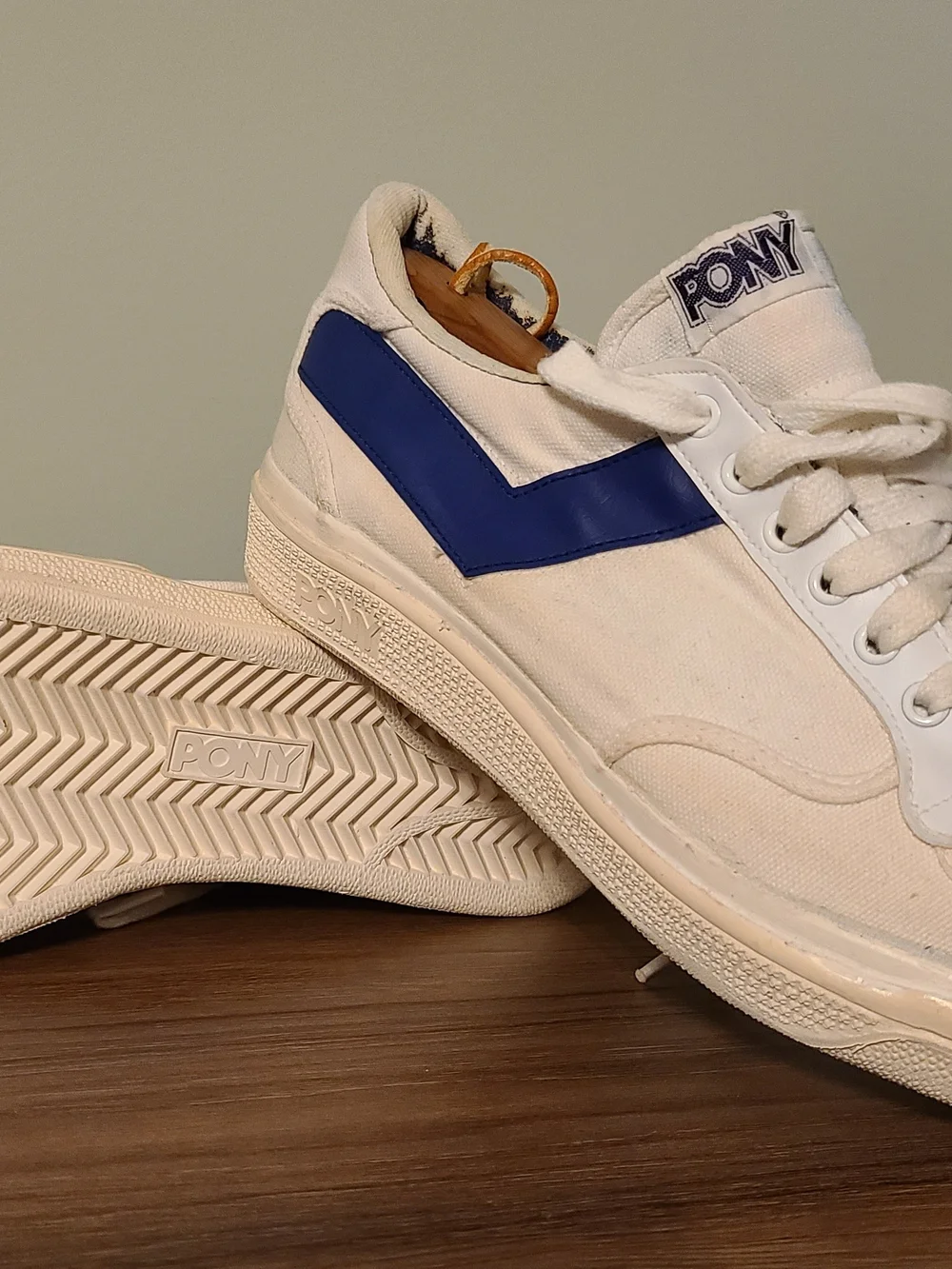 Pony shoes canvas Vintage 70s 80s rare sz 9.5 NEW!!